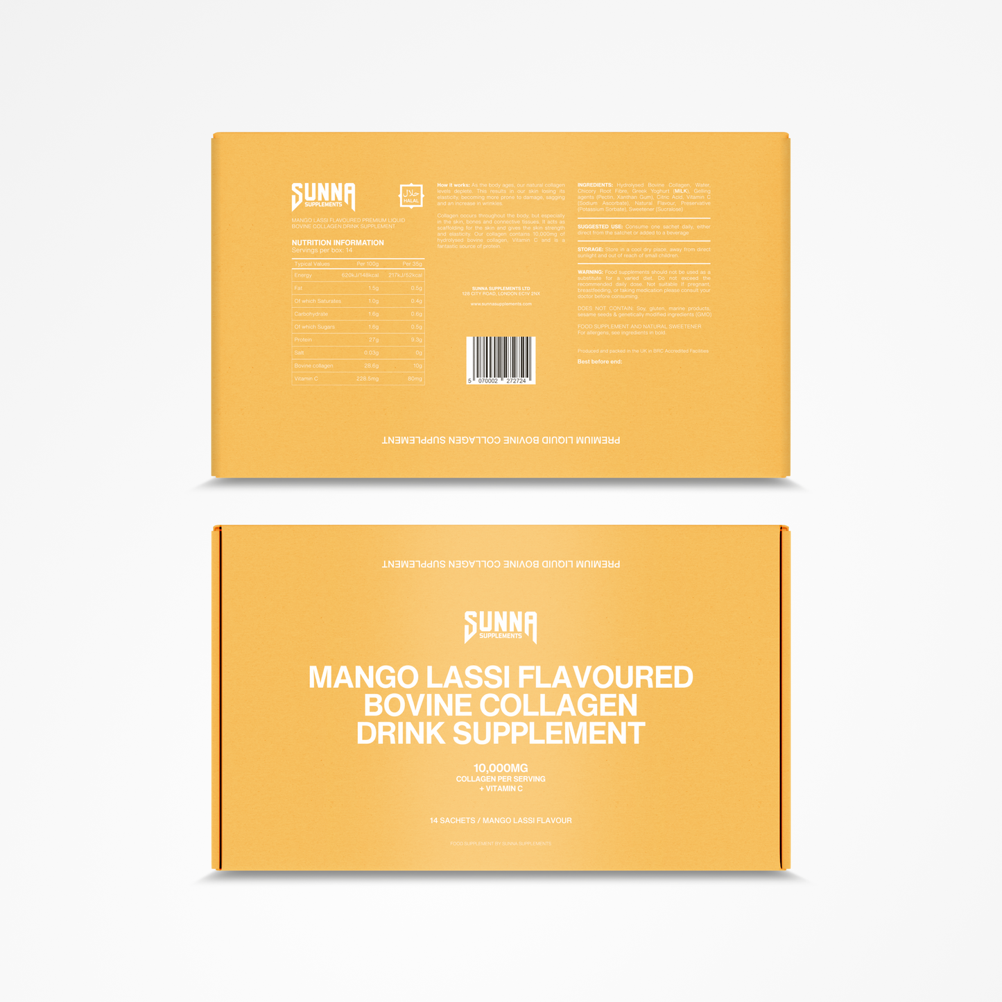 Mango Lassi Collagen Drink with Vitamin C