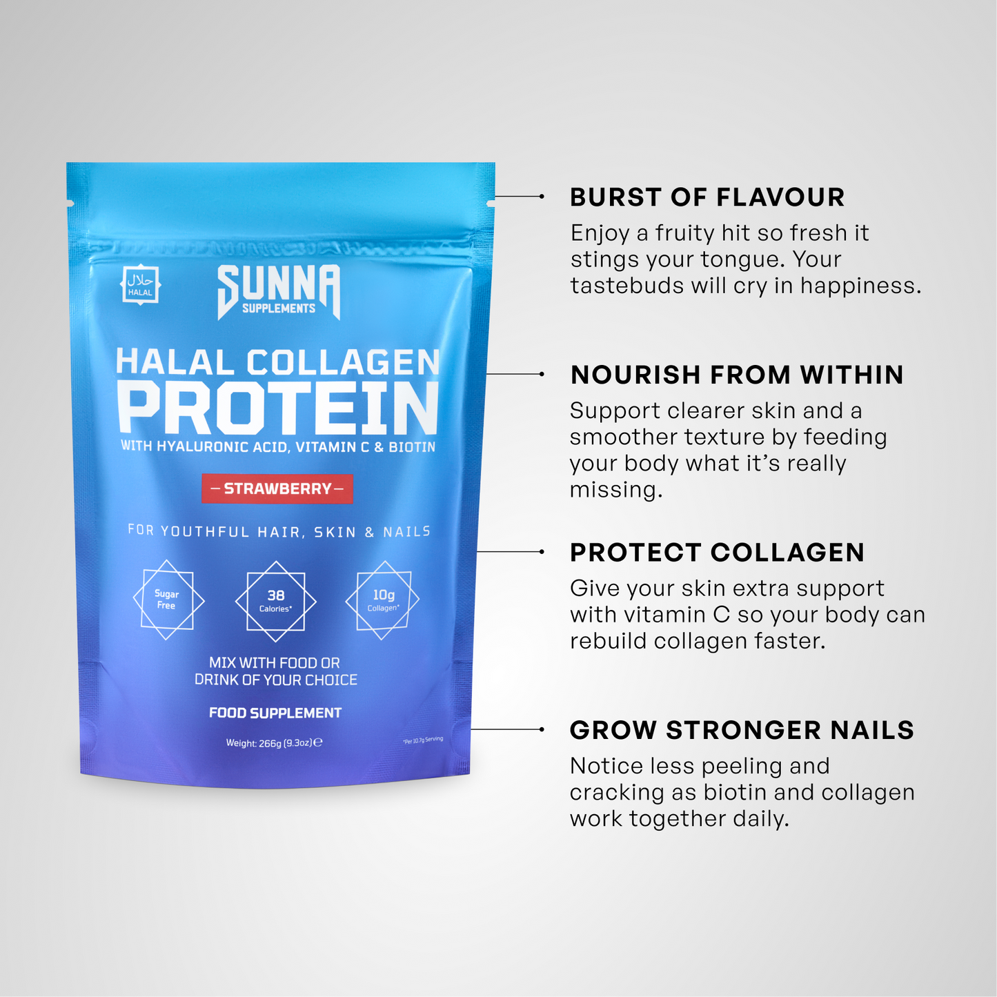 Halal Collagen Protein - Strawberry