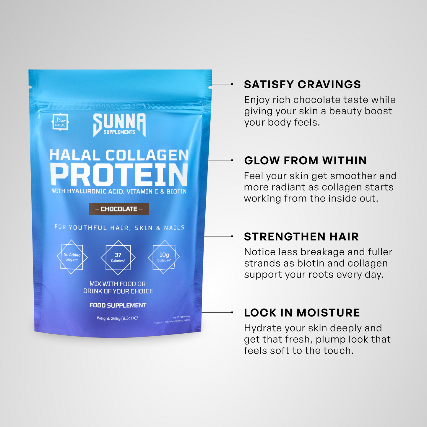 Halal Collagen Protein - Chocolate