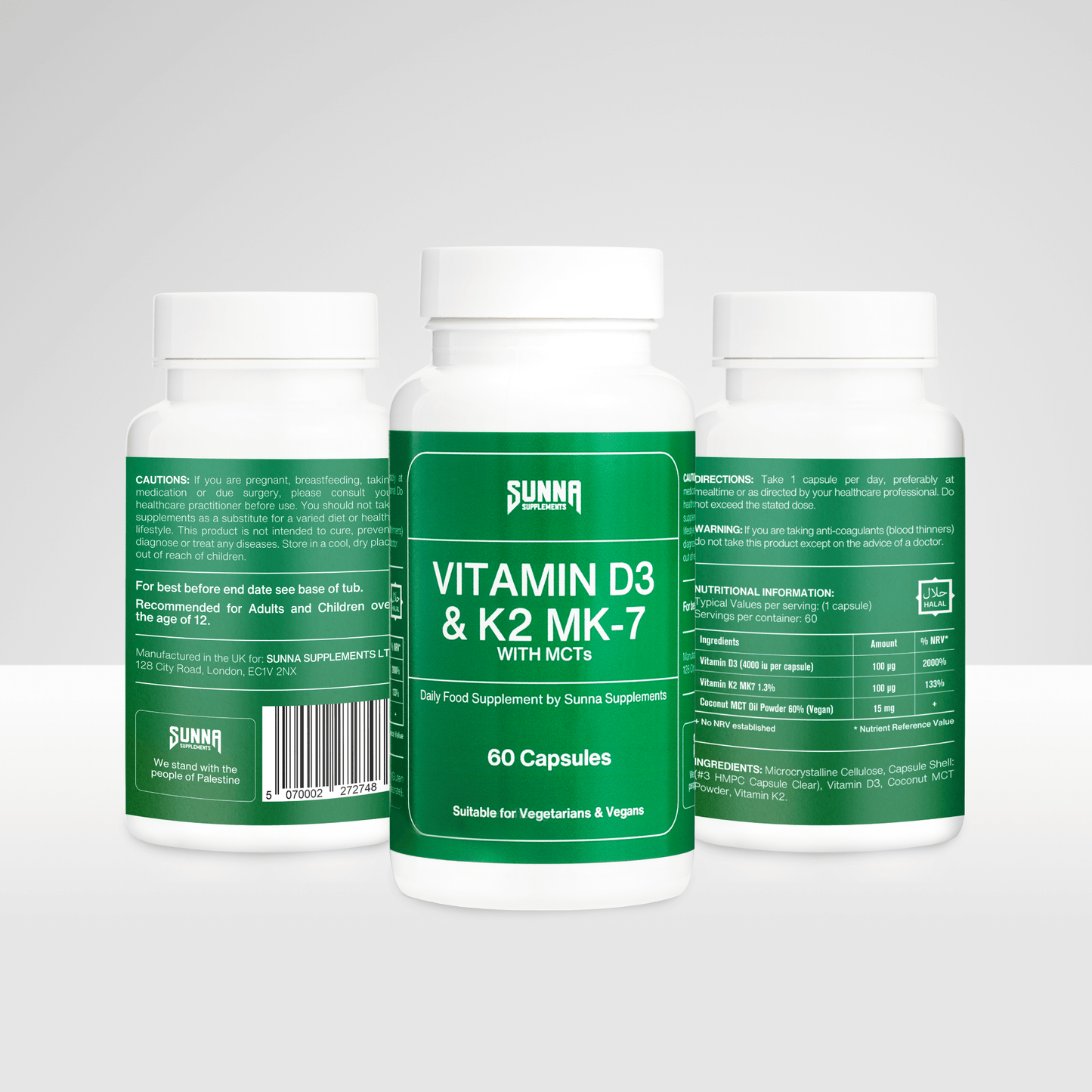 Vitamin D3 & K2 MK-7 with MCT Oil