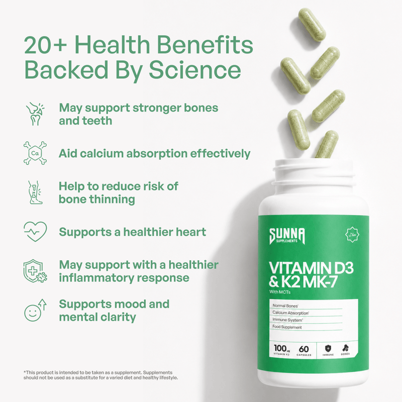 Vitamin D3 & K2 MK-7 with MCT Oil