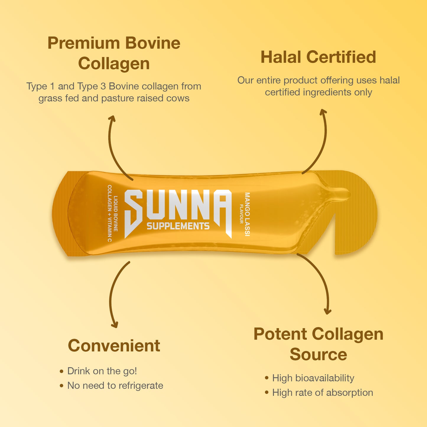 Mango Lassi Collagen Drink with Vitamin C
