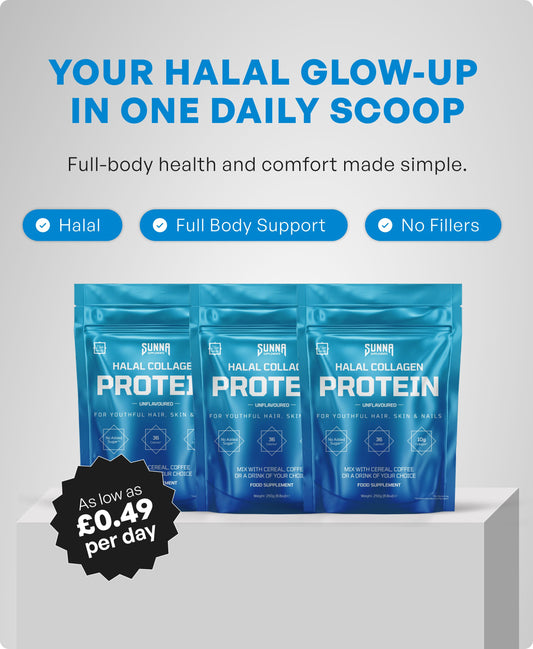 Halal Collagen + 3 FREE Gifts (Worth £50)