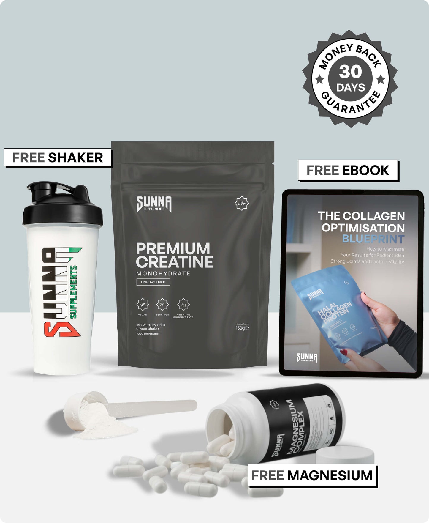 Premium Creatine Monohydrate - Unflavoured + 3 FREE Gifts (Worth £50)