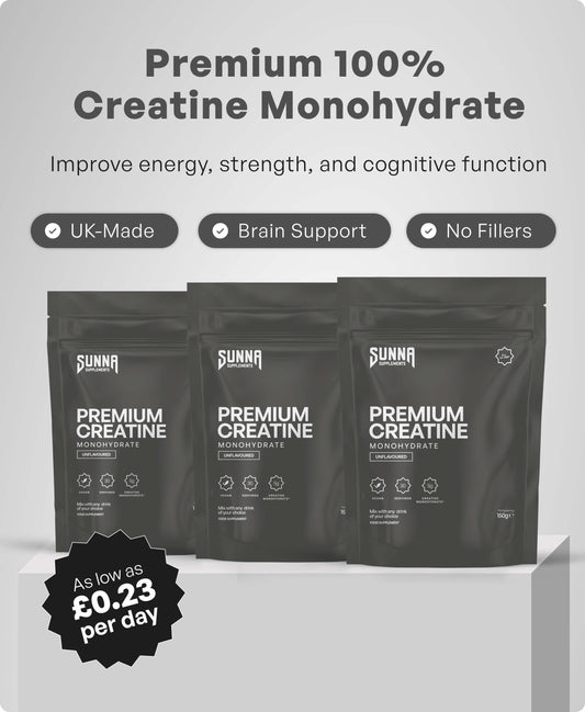 Premium Creatine Monohydrate - Unflavoured + 3 FREE Gifts (Worth £50)