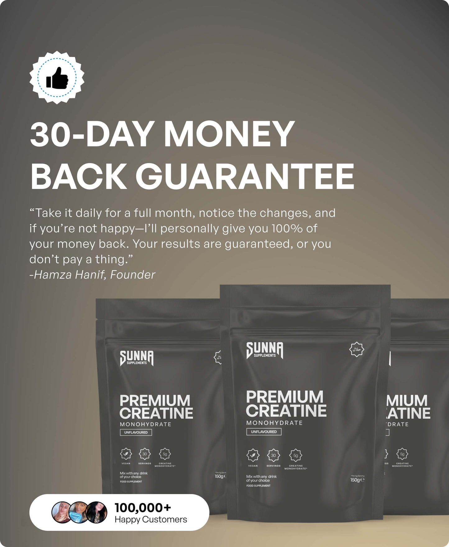 Premium Creatine Monohydrate - Unflavoured + 3 FREE Gifts (Worth £50)