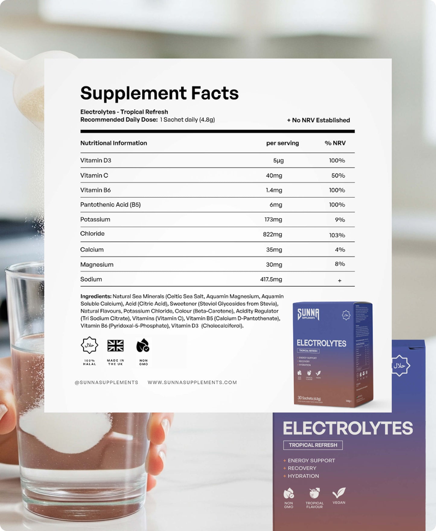 Tropical Refresh Electrolytes + 3 FREE Gifts (Worth £50)