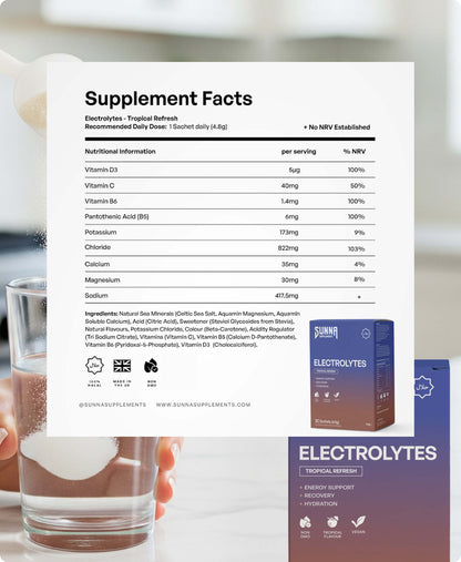 Tropical Refresh Electrolytes + 3 FREE Gifts (Worth £50)